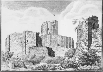 Castelo de Gisors, Normandia, início do século XIX