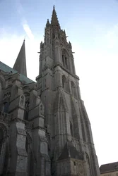 Catedral de Chartres, Fachada Norte com o Pavilhão do Relógio