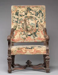 Cadeira, fabricante Savonnerie Factory, antes de 1717
