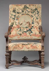 Cadeira, fabricante Savonnerie Factory, antes de 1717