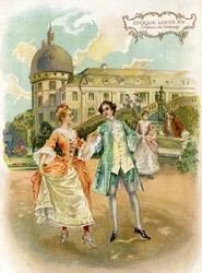 Chateau de Valençay (Indre) na época de Luís XV.