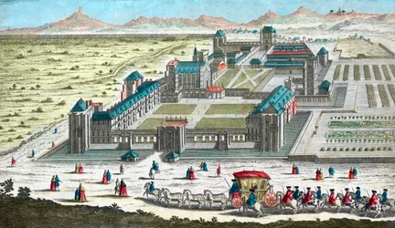 Chateau de Vincennes perto de Paris - no século XVIII