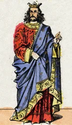 Childeric I, King of the Salians Francs (436-481).