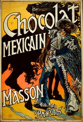 Cartaz mexicano do chocolate