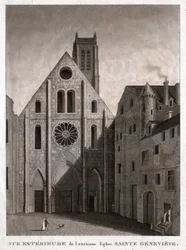 Igreja de St. Genevieve. (gravura, ca. 1810)