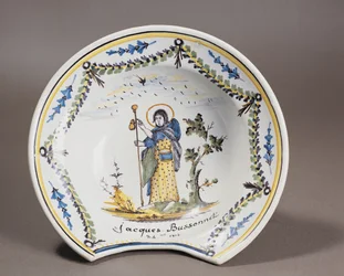 Grande plano de uma taça de barbeiro, França
