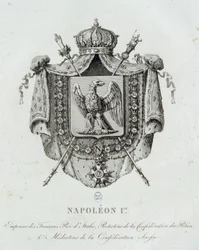 Brasão de armas de Napoleão I - no «Armorial Geral do Império Francês» de H. Simon