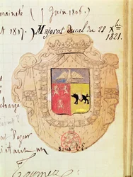 Brasão de Charles Maurice de Talleyrand-Perigord (1754-1838) Príncipe de Benevento
