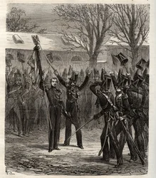 Conspiração de Estrasburgo 1836 liderada pelo príncipe Luís Napoleão, futuro Napoleão III, contra a monarquia de julho - Conspiração de Estrasburgo organizada pelo futuro imperador Napoleão III 1836 - tentativa fracassada de golpe organizada pelo príncipe 