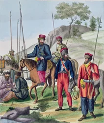 Cossacos no exército russo, c.1814