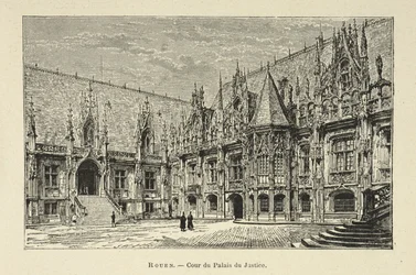 Cour du Palais du Justice, Rouen