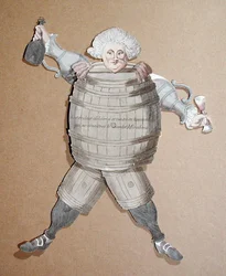 Recorte de Louis Riqueti (1754-95) Vicomte de Mirabeau, c.1790 (ver também 104552)