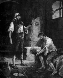 DOLOMIEU (Dieudonne ou Deodat de Gratet de) (1750-1801), geólogo e mineralogista francês numa prisão de Messina (Messina) na Sicília. in "História popular da ciência, invenções e descobertas desde os primeiros séculos até aos dias de hoje" por Bitard Adolp
