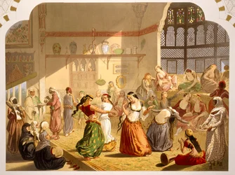 Cerimônia da Dança no Cairo, 1860