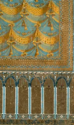 Papel de parede francês decorativo c.1800