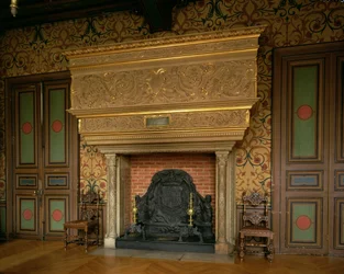 Peça de chaminé decorativa