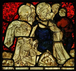Retratando a traição por Judas Betrayal, originalmente da Igreja de Betton, Britanny