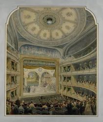 Design para um teatro, c.1860 (wc no papel)