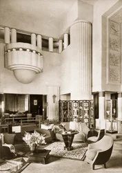 Projeto para o salão do Pavilhão Primavera na Exposition Internationale de Paris em 1925, publicado em 19