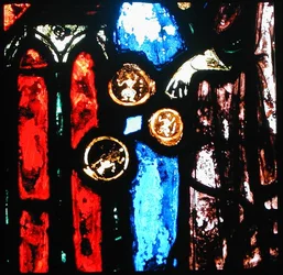 Detalhe de um dos vidros (vitrais)