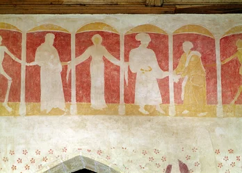 Detalhe da dança da morte, c.1460