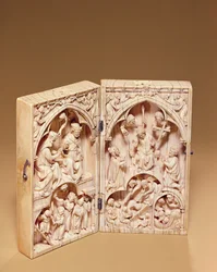 Díptico com a Coroação da Virgem e o Juízo Final, c. 1260-70