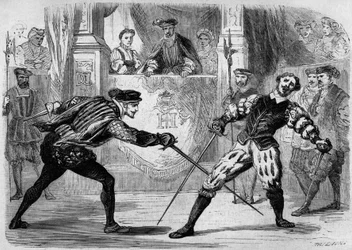 Duelo entre François de Vivonne de la Chataigneraie e Guy de Chabot, Barão de Jarnac, Saint Germain en Laye, França 10 de julho