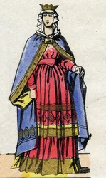 Dinastia dos Capetianos: Retrato de Adele of Savoy (Alix ou Adelaide of Maurienne)