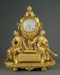 Início Luís XVI Relógio de Mantel, c.1765 (ormolu)