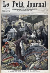 Terremoto na Sicília, Calábria 1909 "Le Petit Journal" de janeiro de 1909 (gravura)