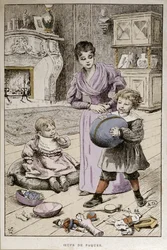 Ovos de Páscoa, c.1890 (gravura a cores)