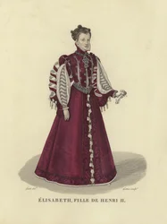 Elisabeth de Valois, filha do rei Henrique II da França