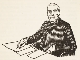 Emile Boutroux, cópia de Boris Mestchersky (n.1957), Ilustração da História da Nação Francesa, Ciências, Volumes I e II, de Gabriel Hanotaux (1853-1944), 1924