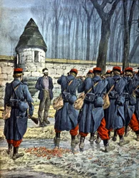 Execução de um espião alemão pelas tropas francesas