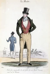 Moda masculina em 1829 - em "Les Modes"