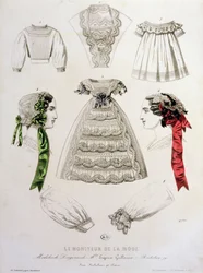 Placa de moda do Fashion Monitor, 1854