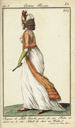 A mulher da moda nos Campos Elísios