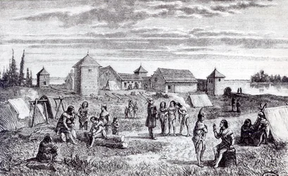 Fort Youkon, uma estação comercial da Companhia da Baía de Hudson, século XIX