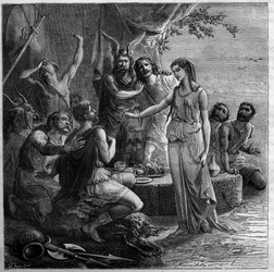 Fundação de Marselha em 600 a.C.: no dia da chegada dos marinheiros gregos, o chefe dos Nams organiza um banquete durante o qual a sua filha Gyptis deve escolher o marido entregando-lhe uma taça. Os gregos foram convidados