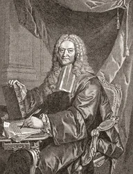 François Chicoyneau, 1672 - 1752. Médico francês e médico chefe do rei Luís XV. De Les Heures Libres publicado em 1908.