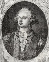 Frederick Augustus, Duque de York e Albany, de "História da Revolução Francesa" por Louis Blanc (1811-82)