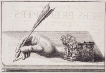 Caligrafia francesa: "L