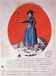 Os franceses tornaram-se livres em 1789 - gravura, Carnavalet.