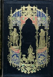Capa de uma edição da Notre-Dame de Paris por Victor Hugo (1802-85) publicada pela Editions Perrotin, Paris, 1844 (couro e ouro)