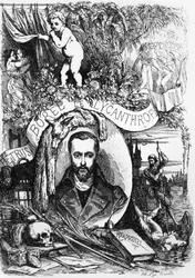 Frontispício de Champavert de Petrus Borel, o Lycanthrope (1809-59) 1872