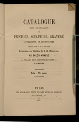 Frontispício do catálogo do Salon des Refuses, 1863