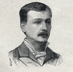 Georges Courteline, pelo seu verdadeiro nome Georges Victor Marcel Moinaux (1858-1929), romancista e dramaturgo francês, em "Le Petit Parisien".
