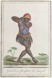 Griot ou menestrel do Senegal, 1796