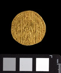 Guyennois de ouro de Eduardo «o Príncipe Negro», 1362-72