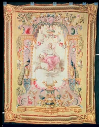 Harmonia e Juno: do Triunfo dos Deuses, tapeçaria dos Gobelins, 1699